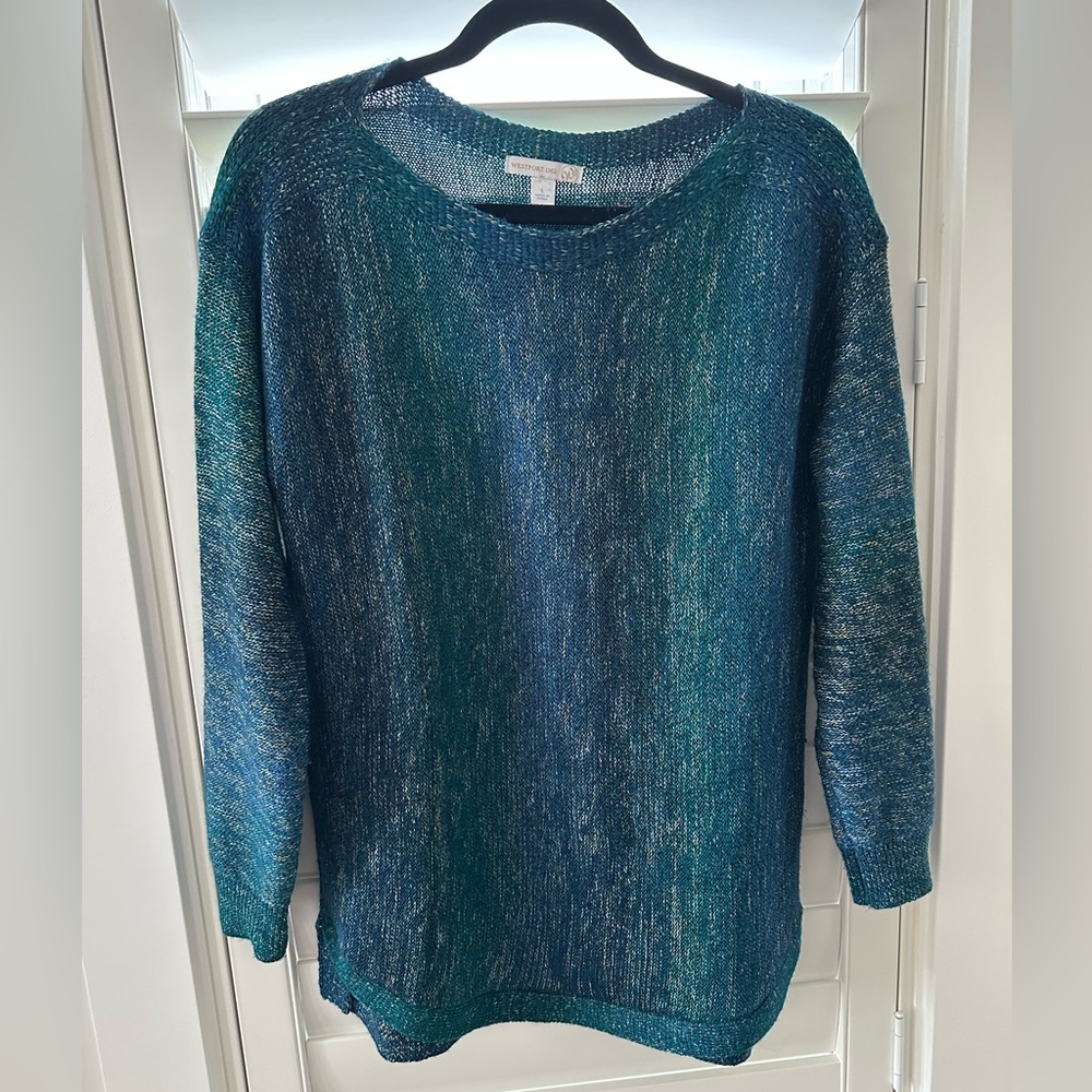 Women's Blue & Green Sweater